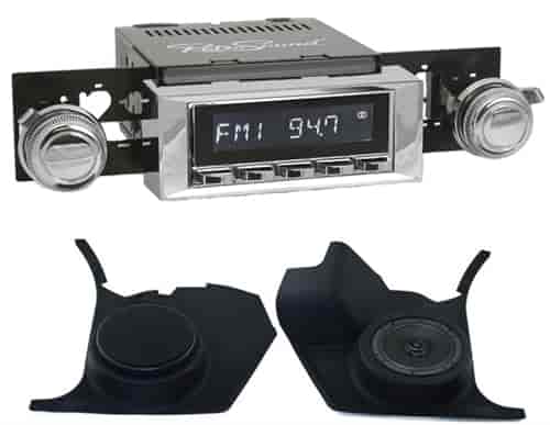 Hermosa Radio & Kick Plate Speakers Kit 1968-1972 GM A-Body