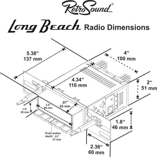 Long Beach Radio 1968-1971 Ford Gran Torino/Ranchero