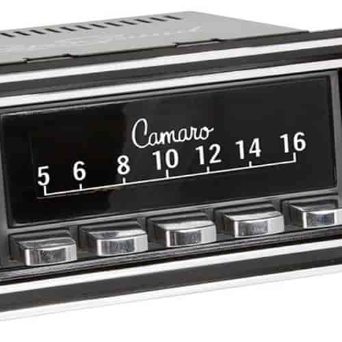 GM-licensed Vintage Look Radio Dial Screen Protectors Camaro Logo