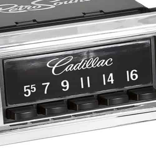 GM-licensed Vintage Look Radio Dial Screen Protectors Cadillac Logo