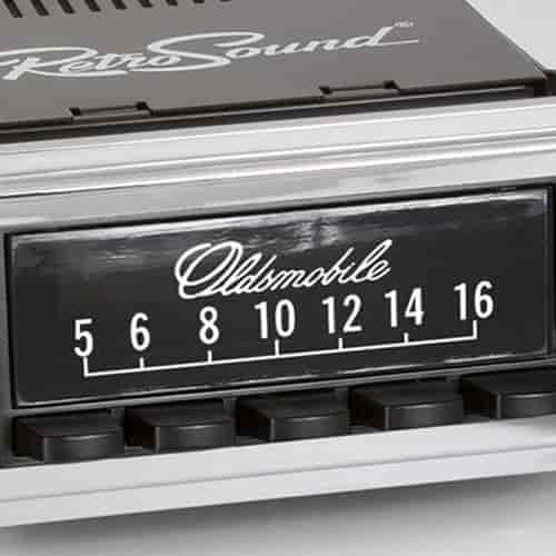 GM-licensed Vintage Look Radio Dial Screen Protectors Oldsmobile Logo