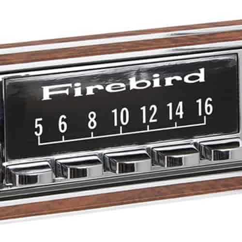 GM-licensed Vintage Look Radio Dial Screen Protectors Firebird Logo