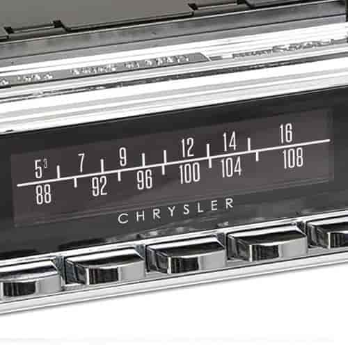Mopar-licensed Vintage Look Radio Dial Screen Protectors Chrysler Logo