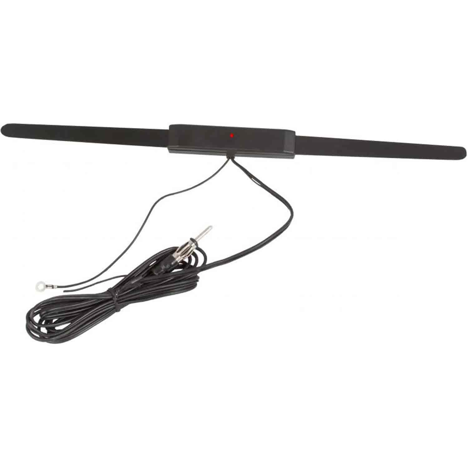 Amplified Window Mount Antenna Includes Power Lead and 105" Antenna Cable
