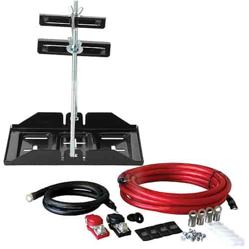 Lightweight Battery Cable & Battery Mount Kit Single Battery Kit Includes: