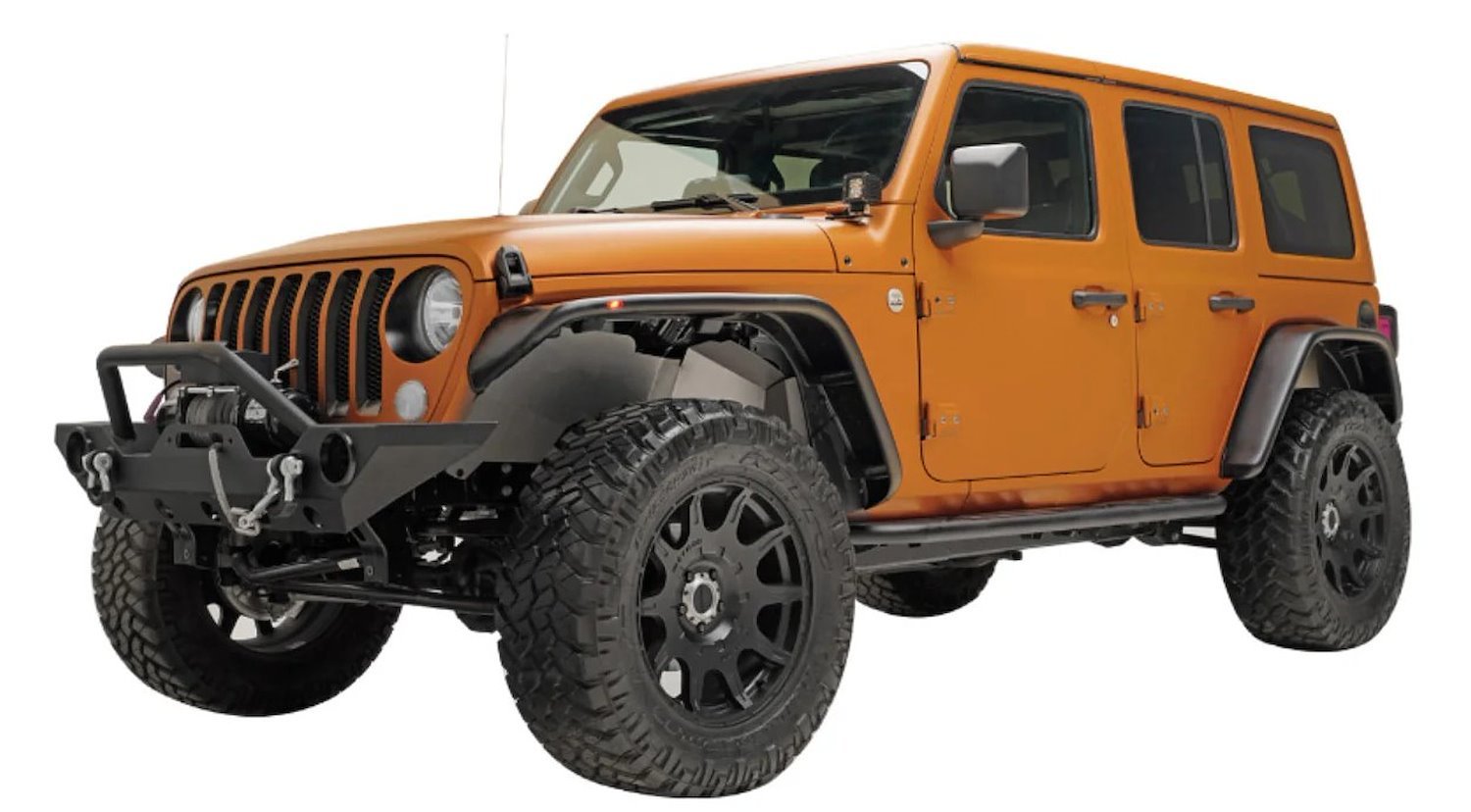 Flat Style Fender Flares Fits Select Jeep Wrangler JL