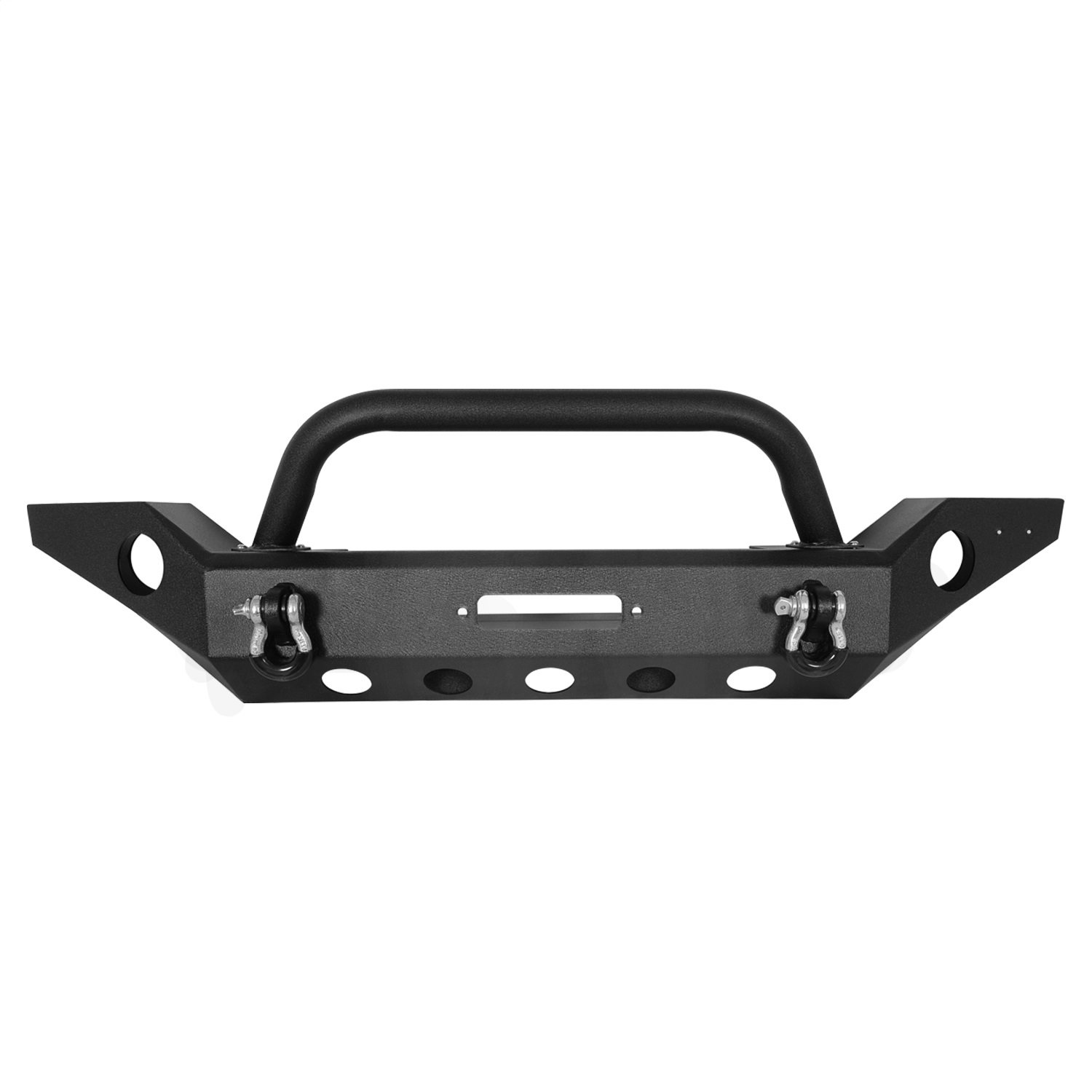Full-Width Front Bumper with OE Fog Light Provision For 2007-2018 Jeep Wrangler JK