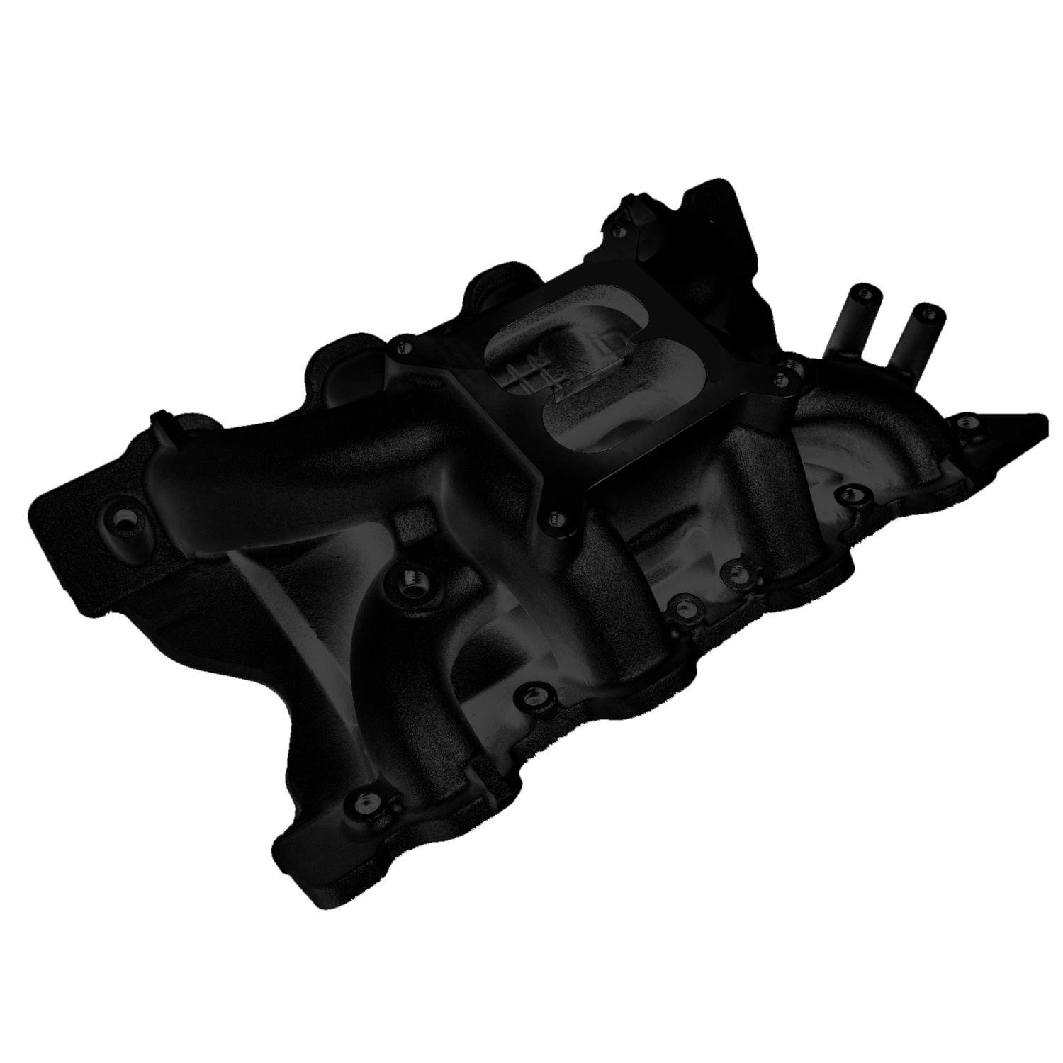 Aluminum Cooling Gap Dual-Plane Intake Manifold for 1970-1986 Ford 351 Cleveland [Black]