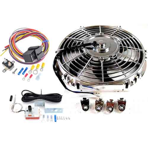 Electric Fan Kit 10" Curved Blades Includes: