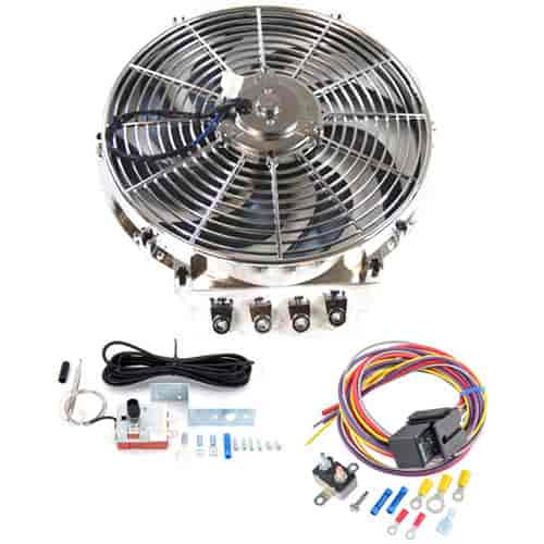 Electric Fan Kit 14" Curved Blades Includes:
