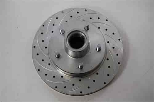 10.5 1982-92 CAMARO ROTOR 7/8 X 7/16 STUD SLOTTED/DRILLED 5X4.75 BOLT PATTERN