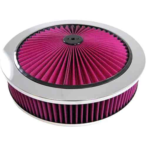 Round Top Flow Air Cleaner Kit 14" x 3"