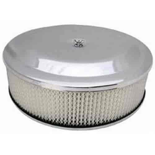 Round Race Car Style Air Cleaner Set 14" x 4"