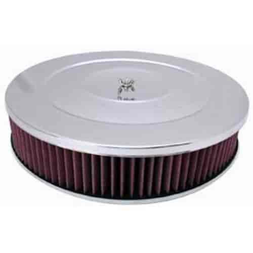 Round Performance Style Air Cleaner Set 14" x 3"