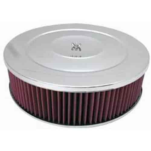 Round Performance Style Air Cleaner Set 14" x 4"
