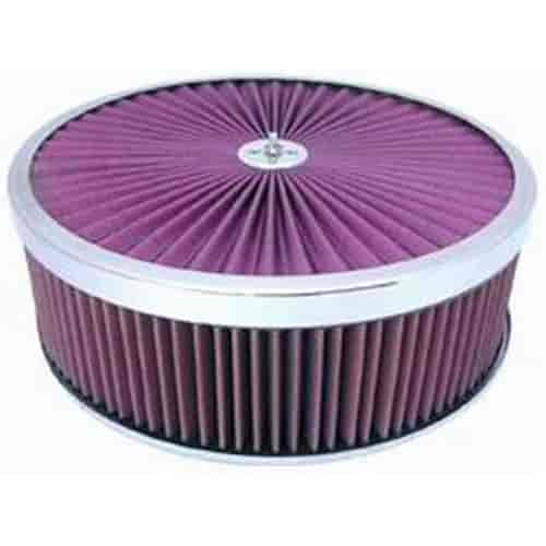 Round Super Flow Air Cleaner Set 14" x 4"