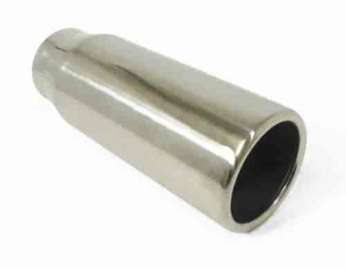 STAINLESS EXHAUST TIP STRAIGHT 3 X 8