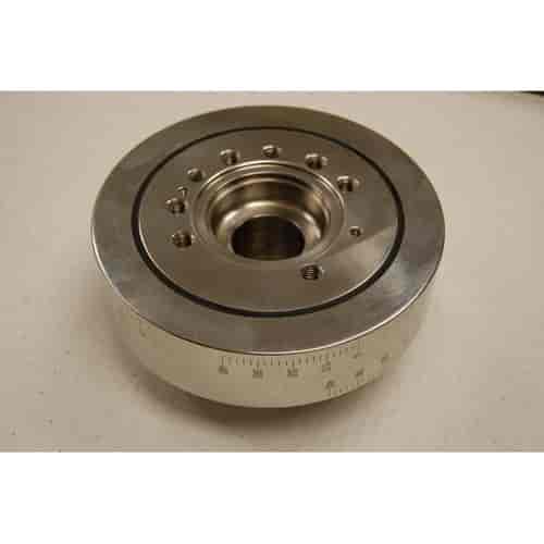 6.4 POLISHED STAINLESS STEEL DAMPER FOR LATE SMALL BLOCK FORD V8 ENGINES