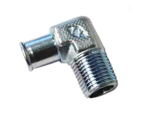 STEEL 90 DEGREE FITTING 5/8 MALE WITH 1/2 HOSE BARB