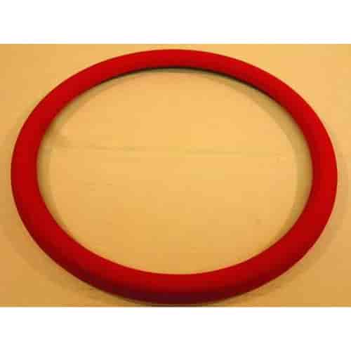 Red Color Leather Wrap for 14 Aluminum Steering Wheel