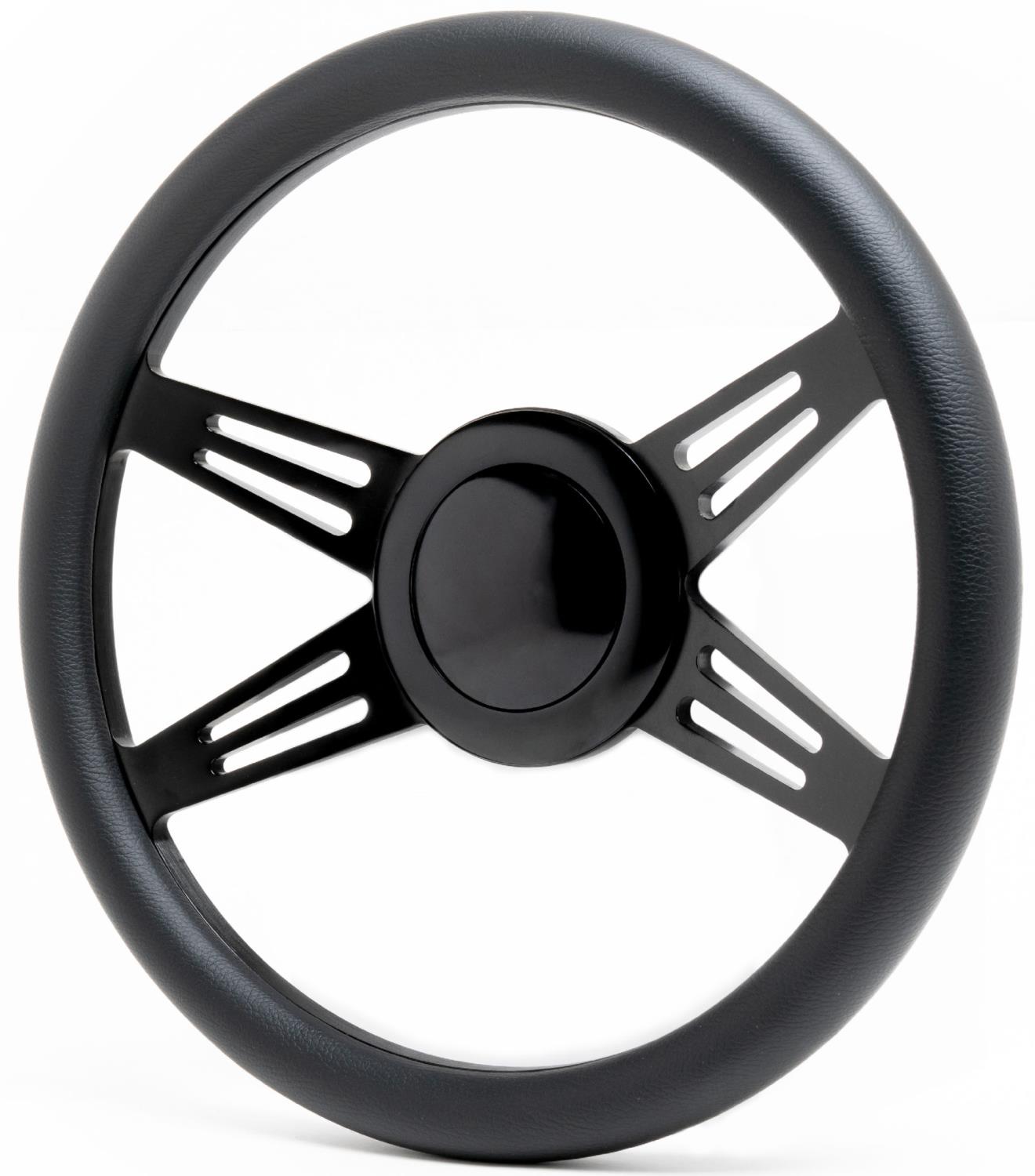 Avenger Billet Aluminum 14 in. Steering Wheel [Black]
