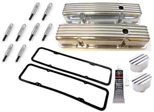 Finned Valve Cover Kit - Small Block Chevy