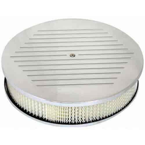 Round Ball-Milled Top Air Cleaner Set 14" x 3"
