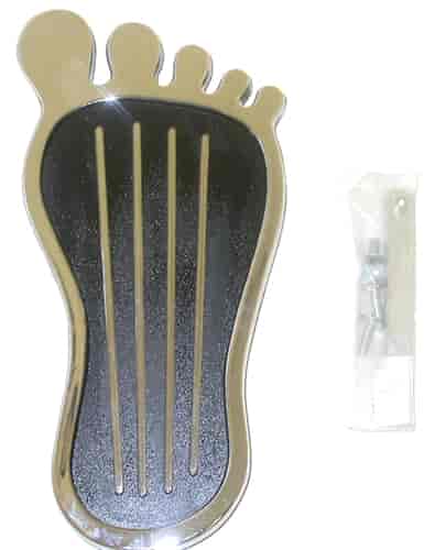 Barefoot Style Gas Pedal Black Powdercoated Inlay