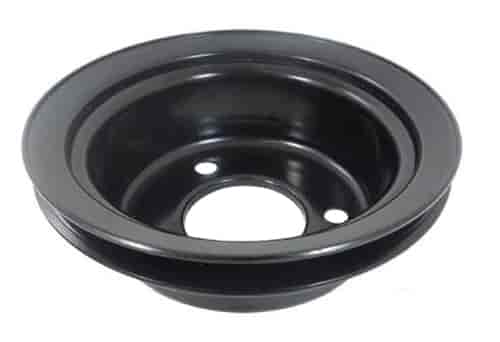 BLACK FORD 1965-66 289 SINGLE GROOVE PULLEY - LOWER