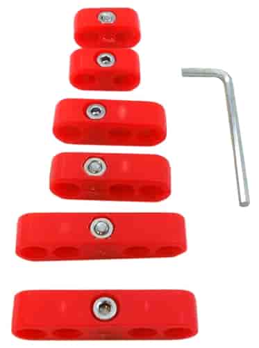 Pro Style Plug Wire Separators For 8 mm to 9 mm Wires Red
