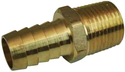 Straight Brass Fitting 1/2 in. NPT to 5/8 in. Barb Hose
