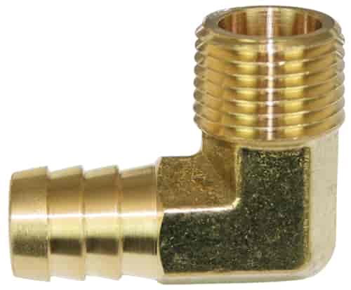 90-Degree Brass Fitting 1/2 in. NPT to 5/8 in. Barb Hose