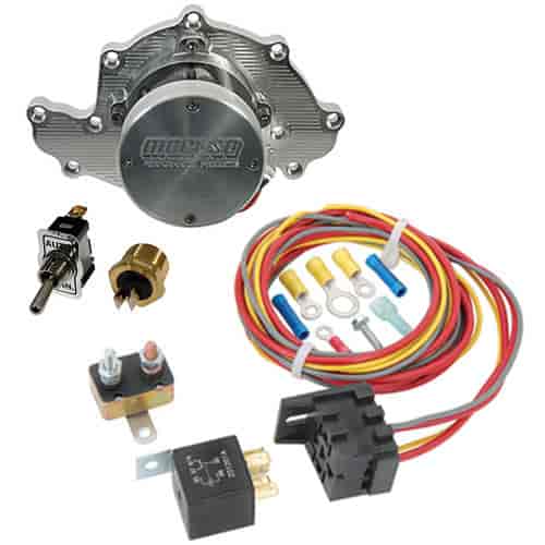Billet Electric Water Pump Kit Ford 289, 302, 351W Includes:
