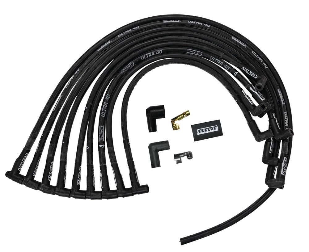 Ultra 40 Sleeved Spark Plug Wire Set Small Block Chevy