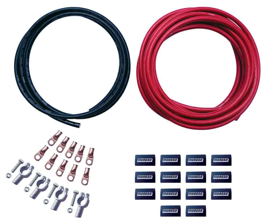 Remote Dual Battery Cable Kit [Crimp-on Terminals]