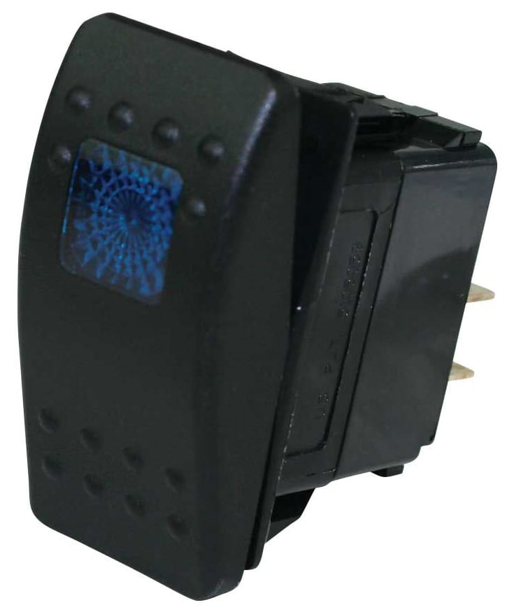 Replacement On/Off Rocker Switch - Blue LED