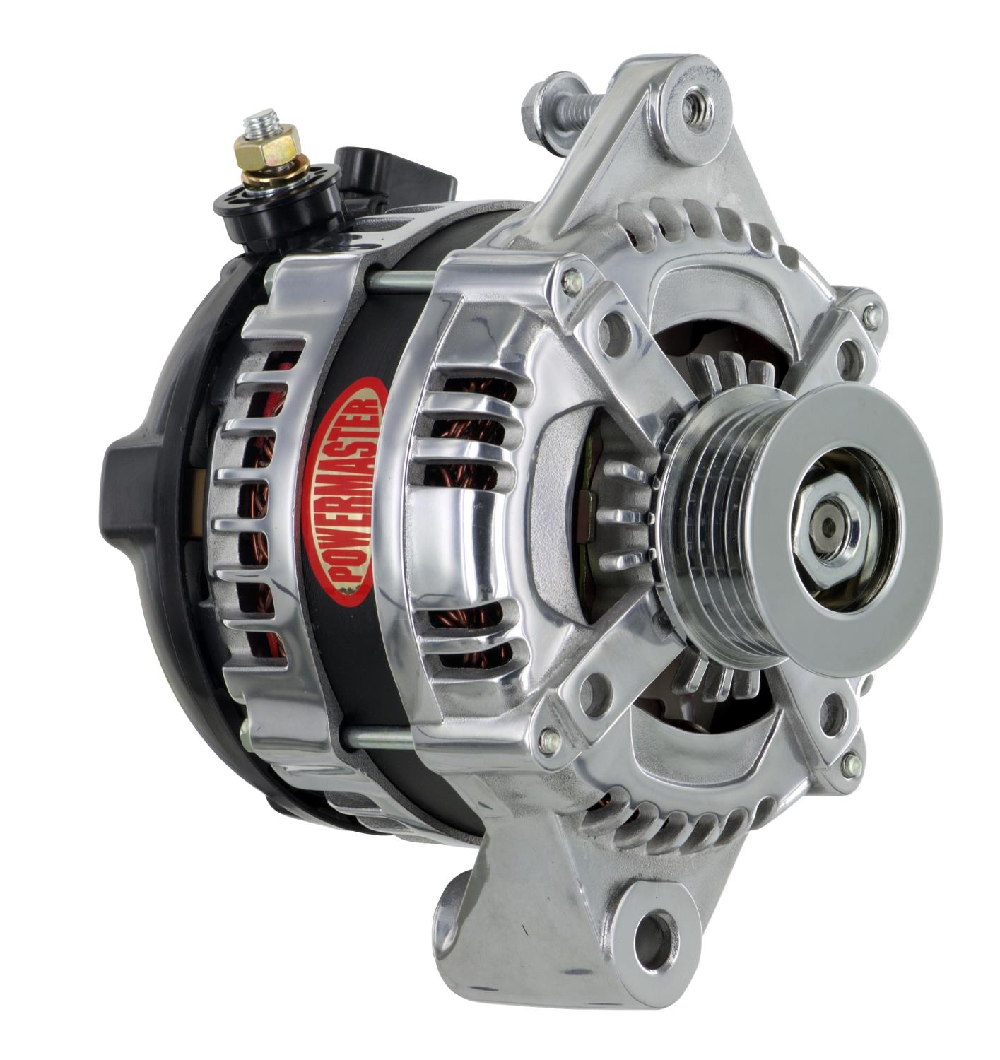 GM 12si-Style Alternator Polished 3-Wire, Serpentine Pulley