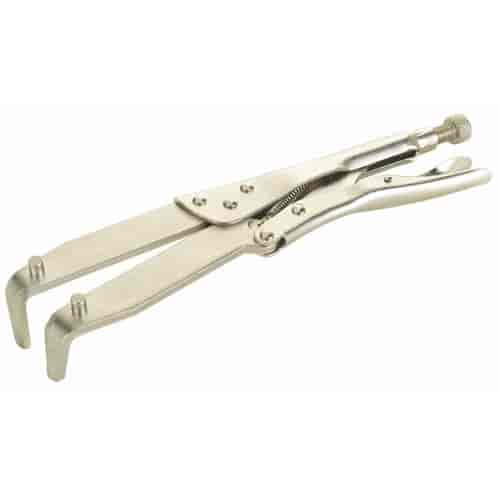 Universal Pulley Holder Locking Pliers For Holding Pulleys, Hubs, Gears, Flywheels With Internal/External Teeth Up To 4"