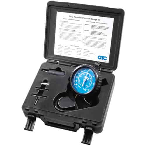 Vacuum/Pressure Gauge Kit Accurately Tests Low Pressure Fuel Systems Includes: