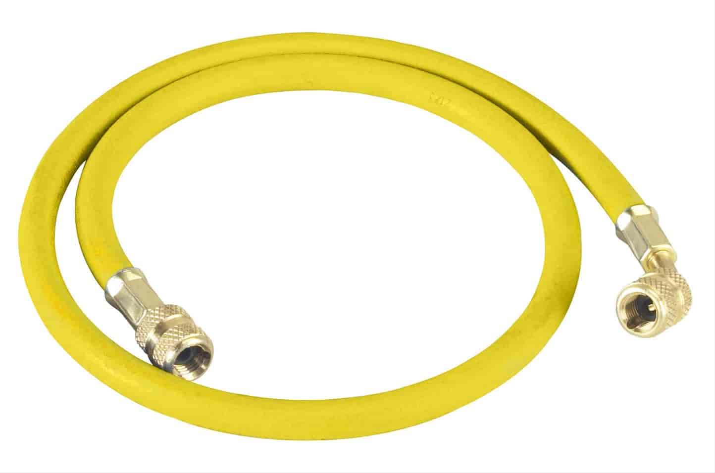 36in Yellow Enviro-Guard Hose With 45 Deg Quick Seal Fitting