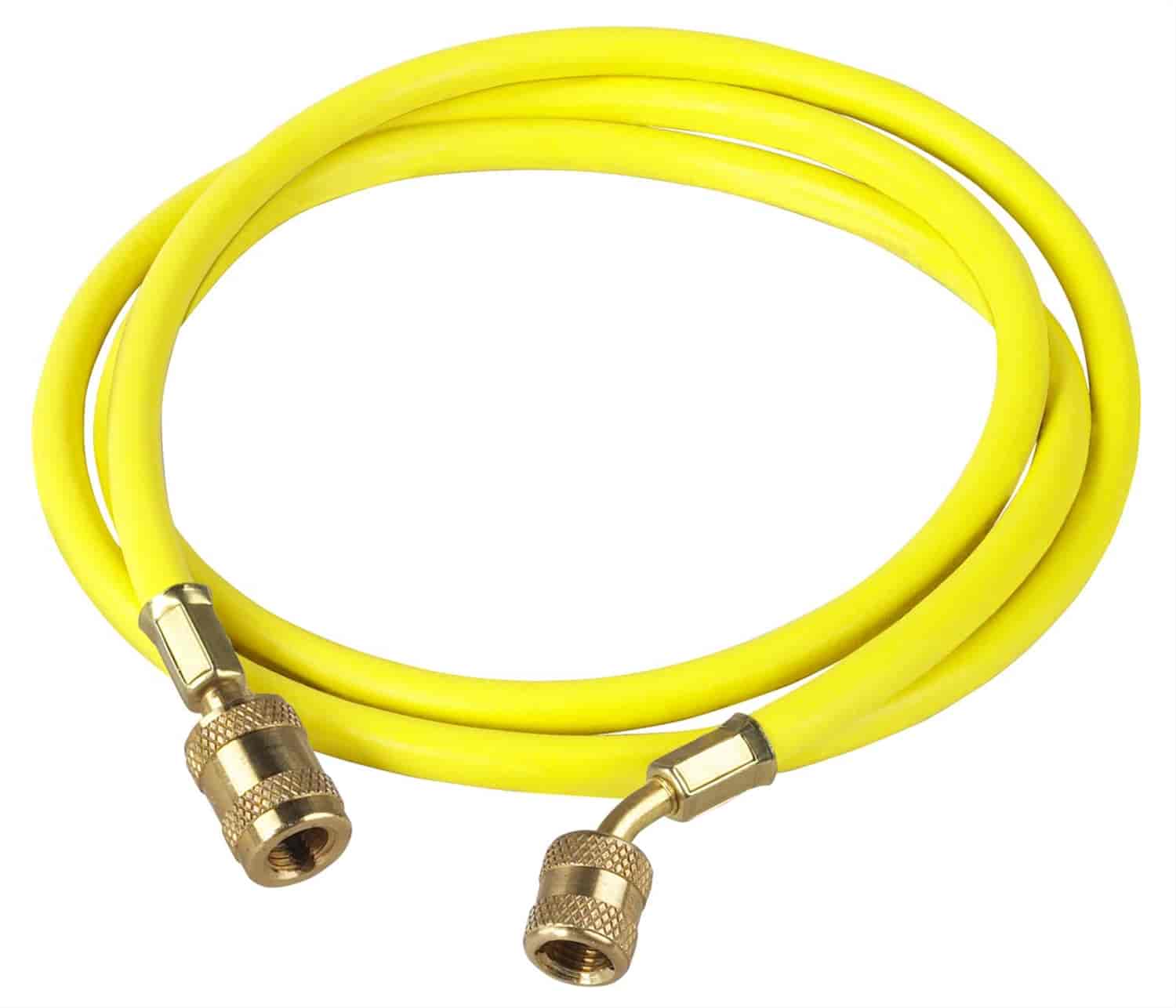 72in Yellow Enviro-Guard Hose With 45 Deg Quick Seal Fitting