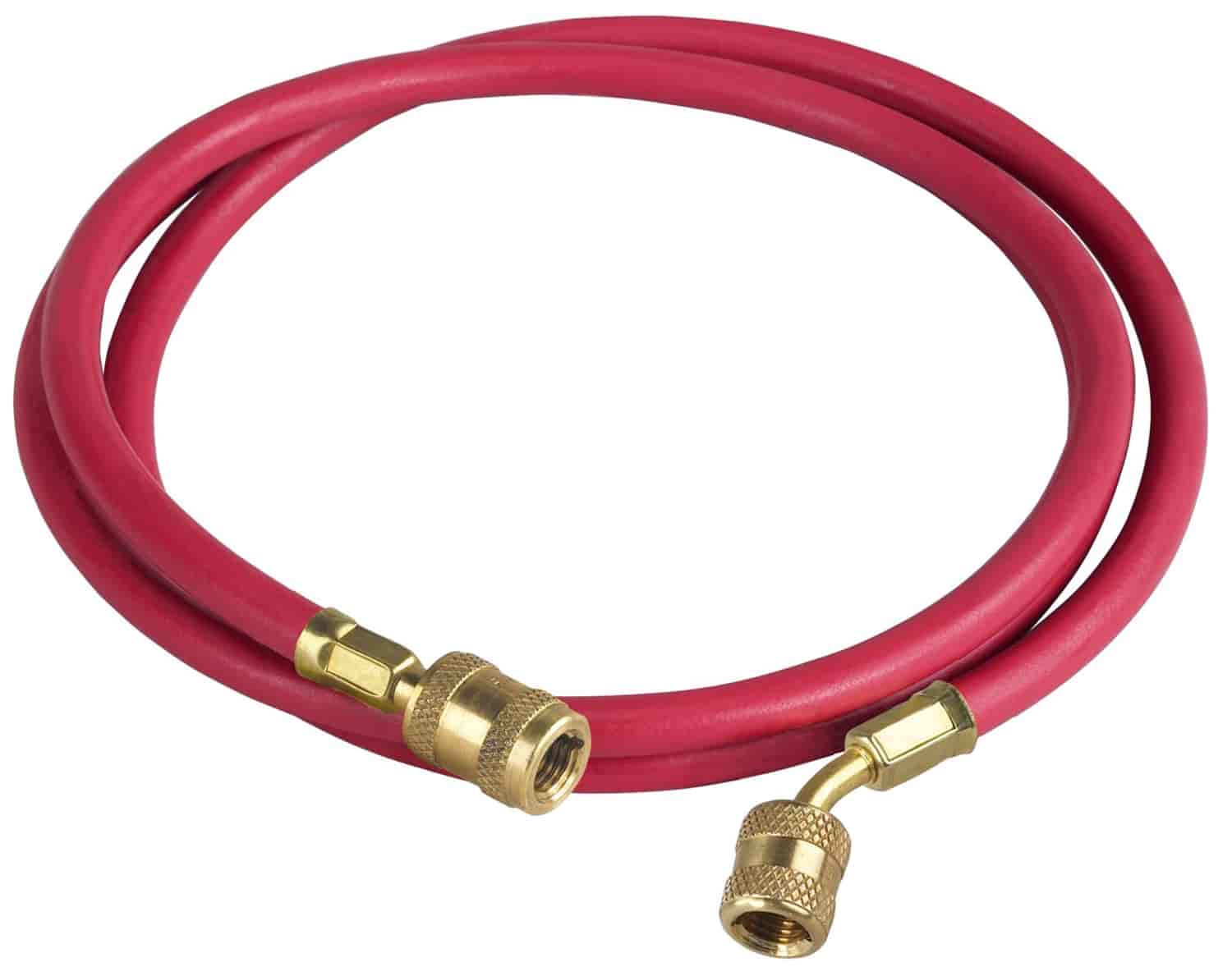 60in Red Enviro-Guard Hose With 45 Deg Quick Seal Fitting