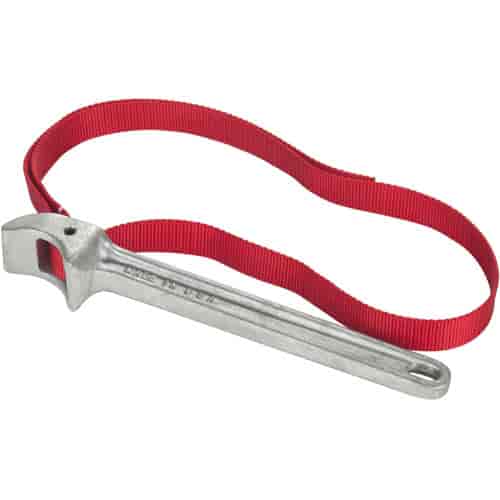 Strap Wrench Features 12" Drop Forged Handle And 53" Nylon Strap