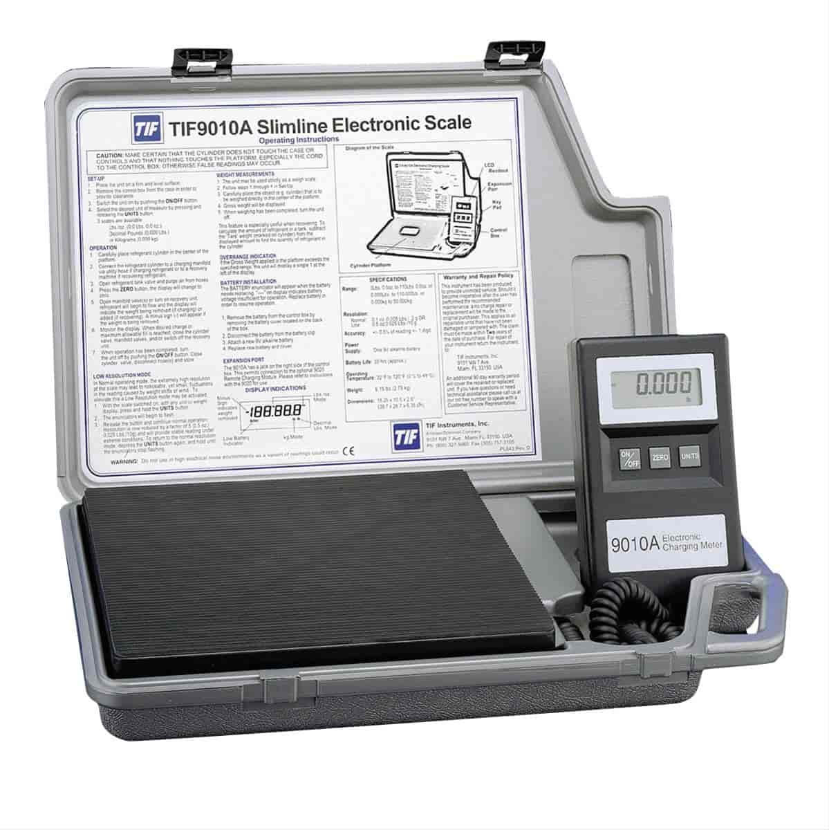 Slimline Electronic Charging/Recovery Refrigerant Scale