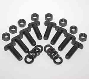 Backing Plate Fastener Kit 8 Each: 1/2" T-Bolts, 1/2" Lock Washers, 1/2" Nuts