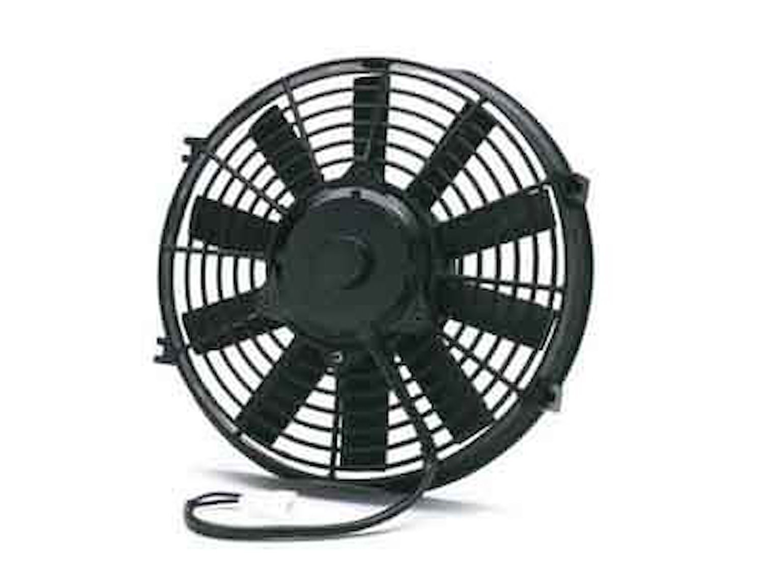 9" Electric Fan : Thickness 3.2"  700 CFM  2600 RPM  5.5 amp draw