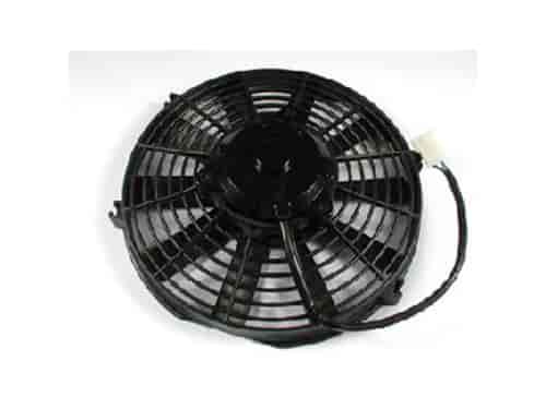 14" Electric Fan: Thickness 3.4"  1800 CFM  2100 RPM  10.3 amp draw