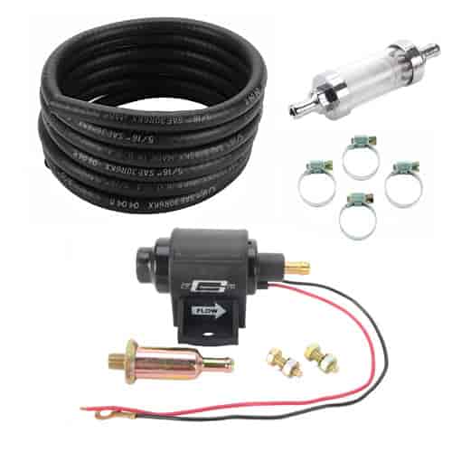 Electric Fuel Pump & Hose Kit 2-3.5 PSI Includes: