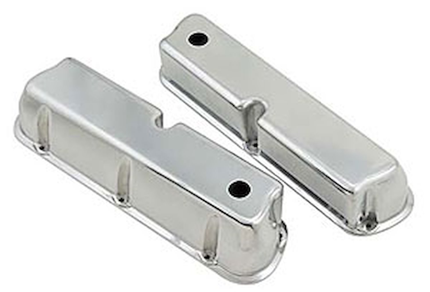 Die-Cast Polished Aluminum Valve Covers 1962-1985 Ford 260-351W & 5.0L