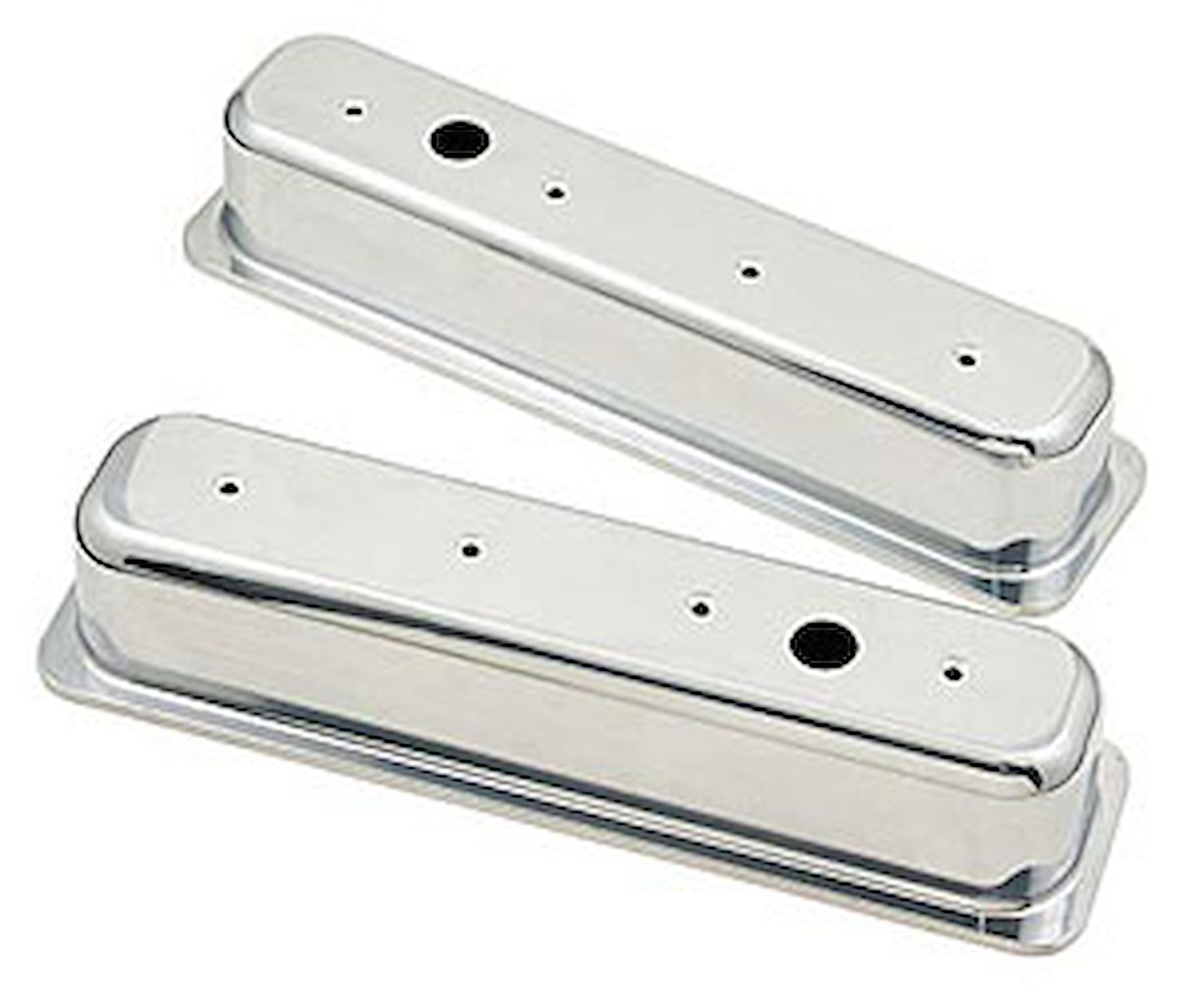Die-Cast Polished Aluminum Valve Covers 1958-1986 SB-Chevy 283-400